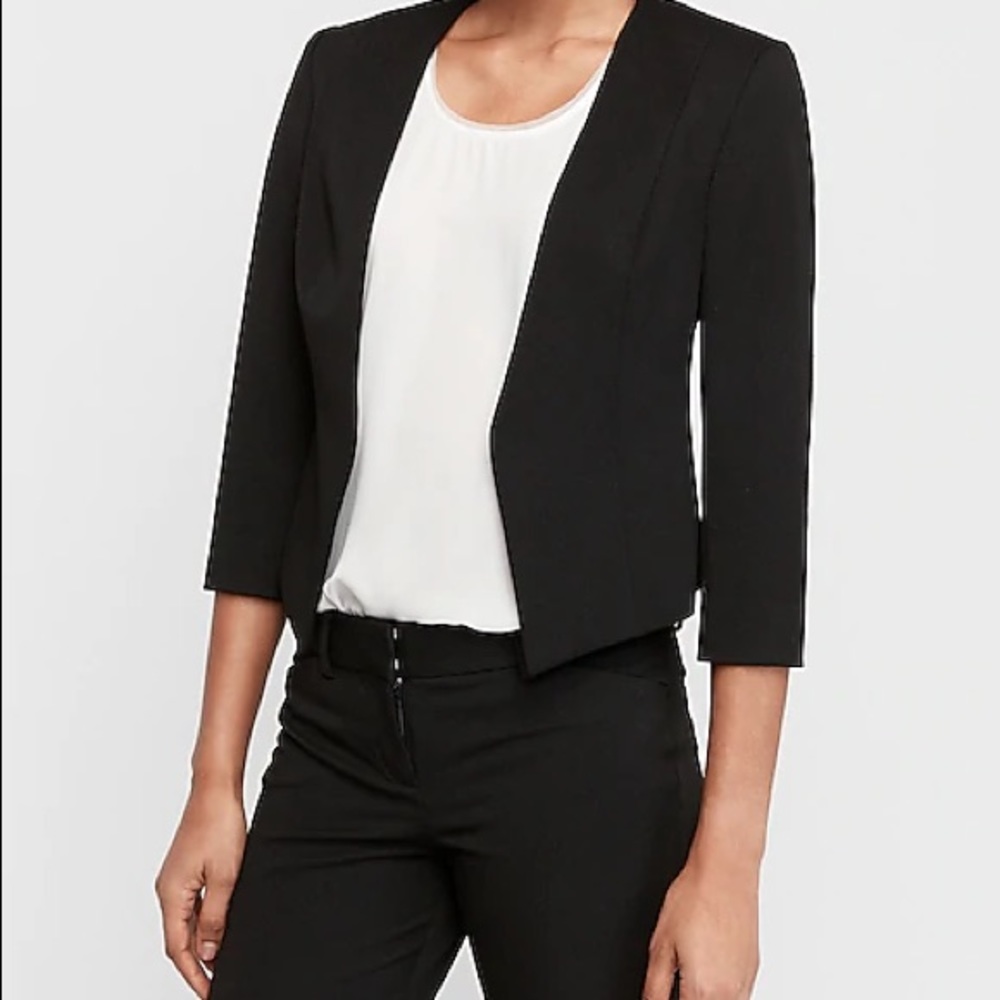 Express Cutaway Blazer Black Size 6